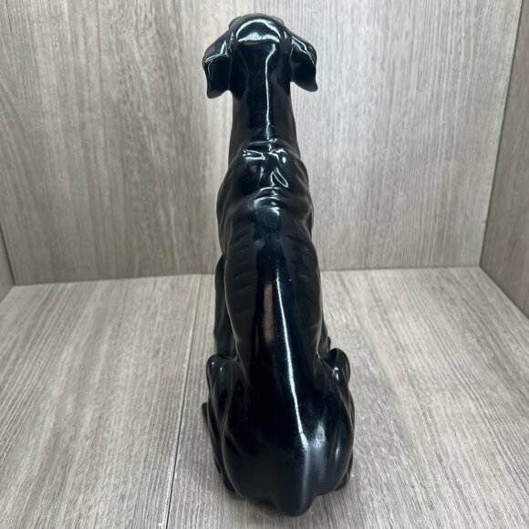 Black Labrador Retriever Dog Figurine Statue Collectible 10" Glossy - Picture 4 of 12